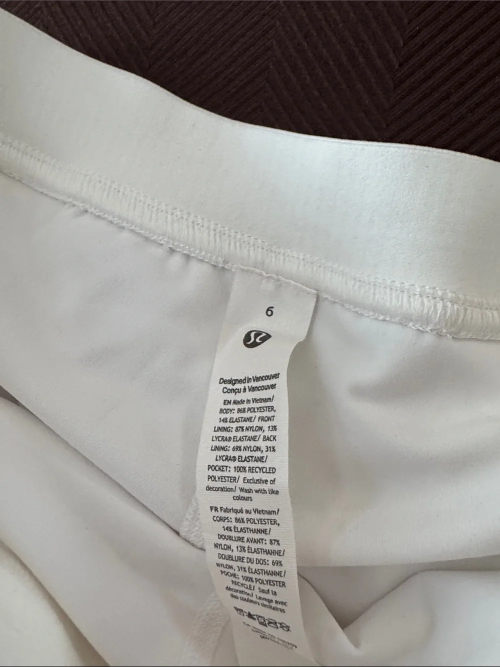 lululemon athletica White Athletic Skort - Women’s Sport Skort